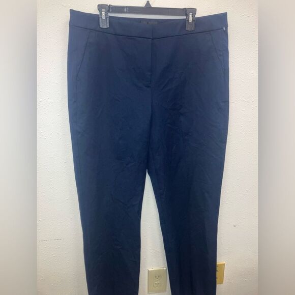 J. Crew Navy Straight Leg Dress Pants size 16 Tall NEW #151 - Picture 8 of 9